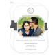 White and Grey Initial Connection Photo Save the Date Cards Image 1 of 6